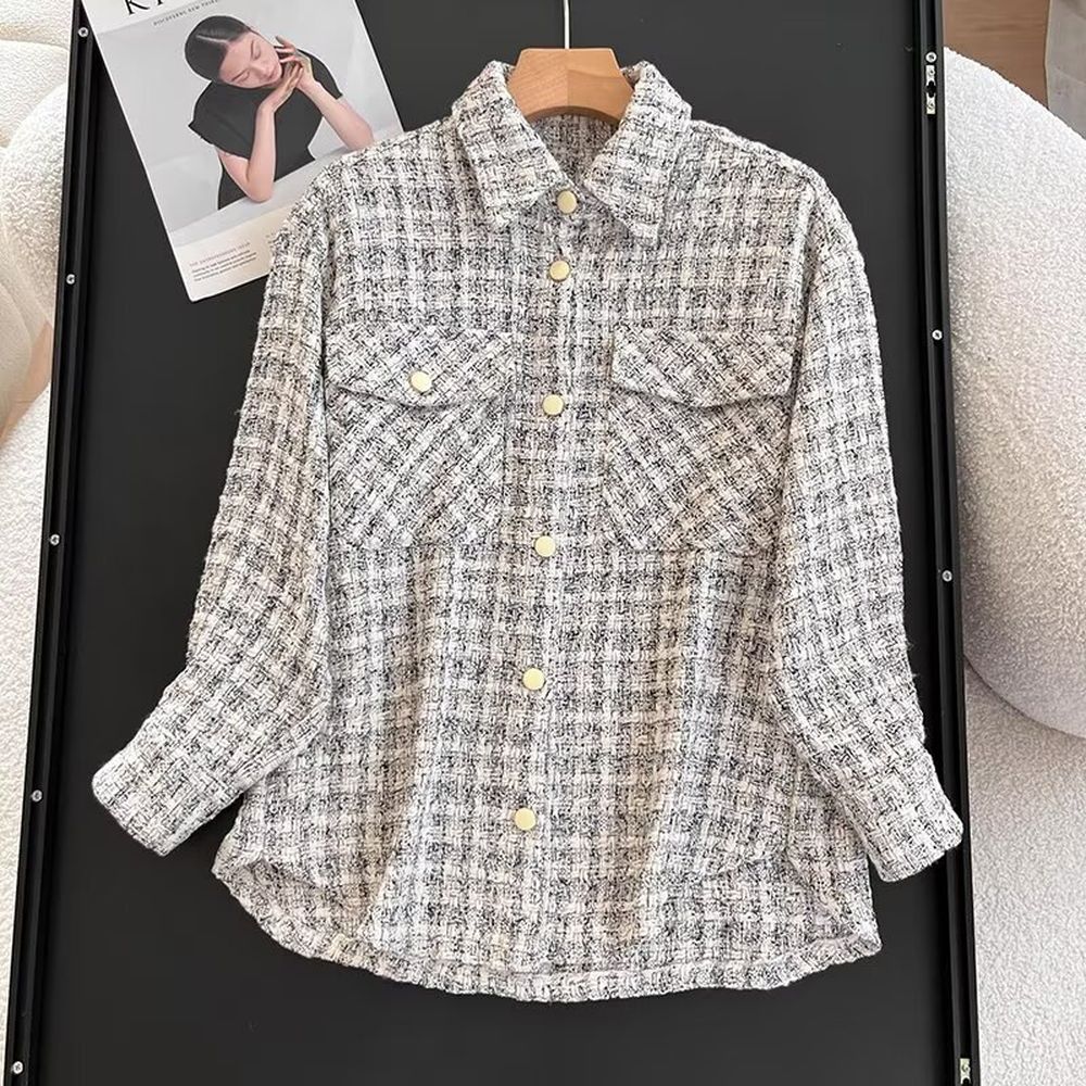 Women's Braided Casual Style Casual Jacket Loose and Versatile